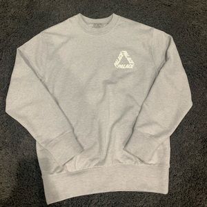 palace grey crew neck